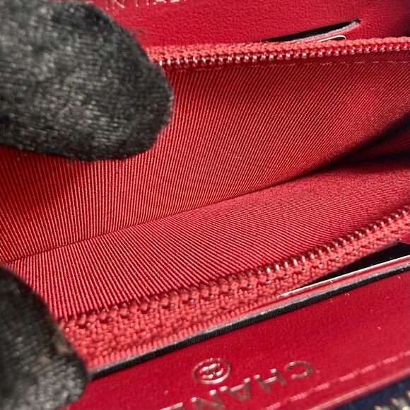 Chanel Aged Calfskin Quilted Gabrielle Zip Around Wallet - Picture 9 of 12